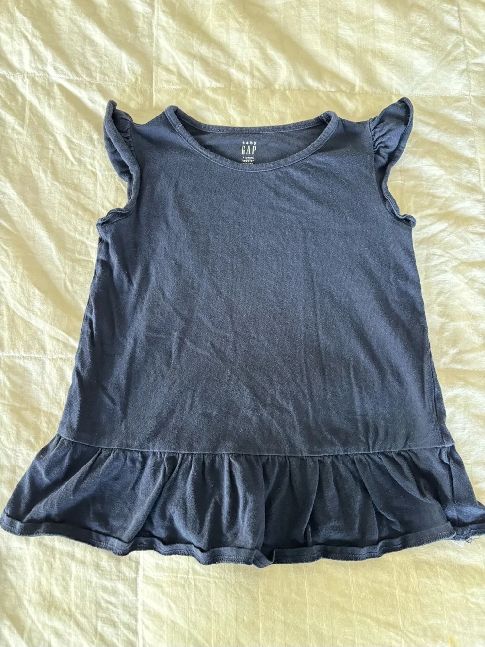 GAP Girls 4T Disney Minnie Mouse Tank Top Crew Neck Ruffle Shirts